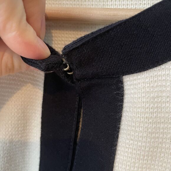 Talbots Off white And Black Jacket Size Medium Petite MSRP $169 - Picture 8 of 10